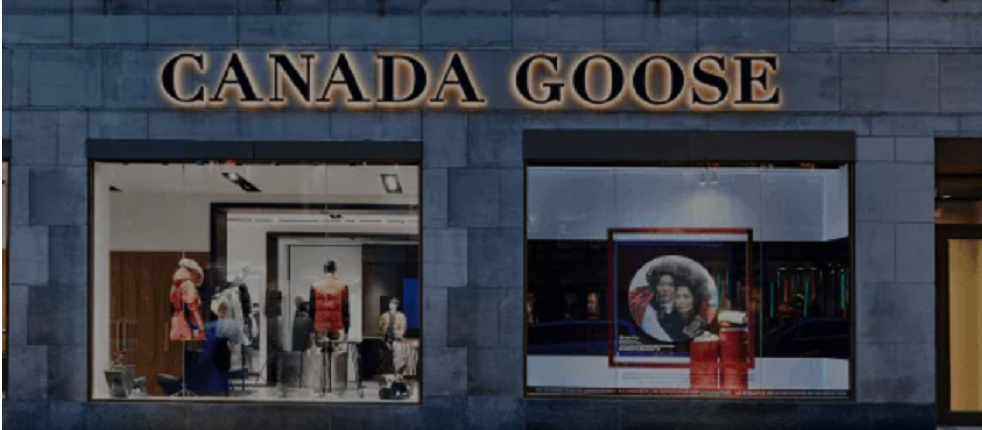 Canada goose shop azul letra